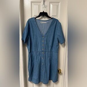 ASOS Denim Tea Dress, US 18 / UK 22